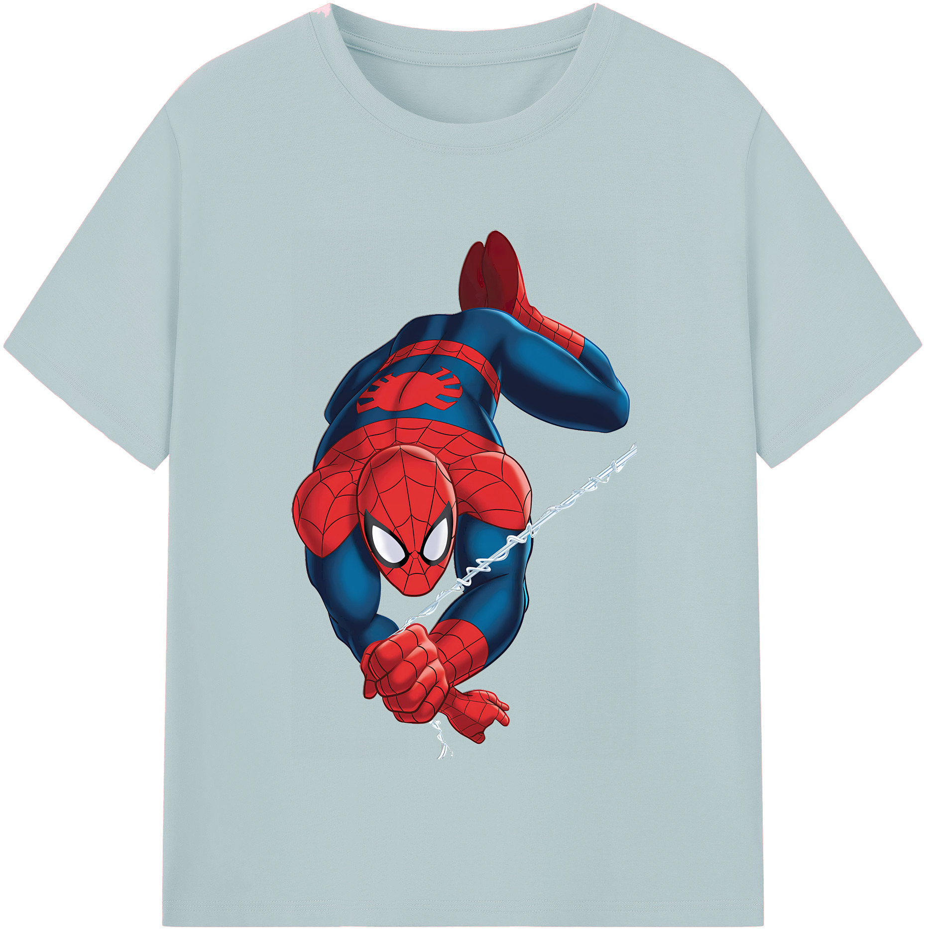 （画像用） Spider Man スパイダーマン 綿100％半袖Tシャツ（フロントプリント）